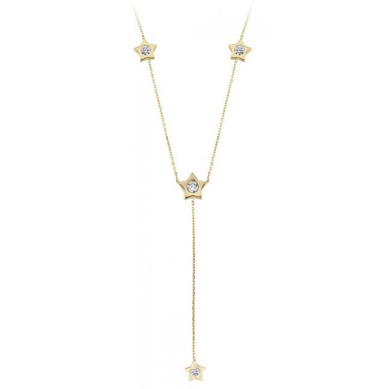 14 Ayar Altın Sallantı Yıldız Kolye KLY1684