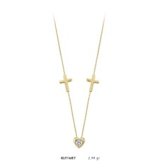 14 Ayar Altın Haç Kolye KLY1687