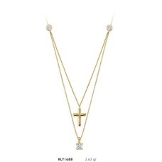 14 Ayar Altın Haç Kolye KLY1688