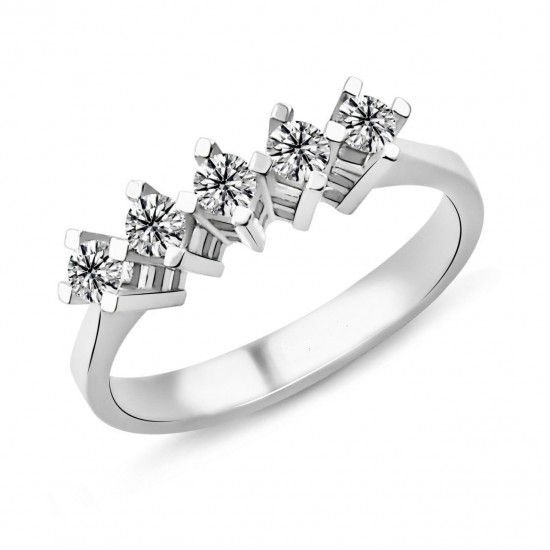 0.80 Karat F Renk Beştaş Pırlanta Yüzük PB538