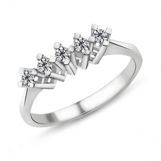 0.23 Karat D Renk Beştaş Pırlanta Yüzük PB557