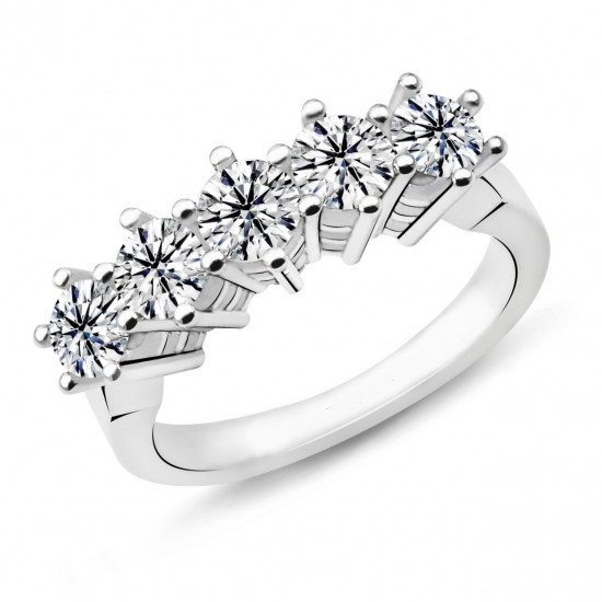 1.10 Karat F Renk Beştaş Pırlanta Yüzük PB597