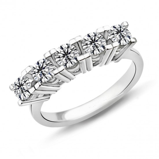 1.00 Karat F Renk Beştaş Pırlanta Yüzük PB598