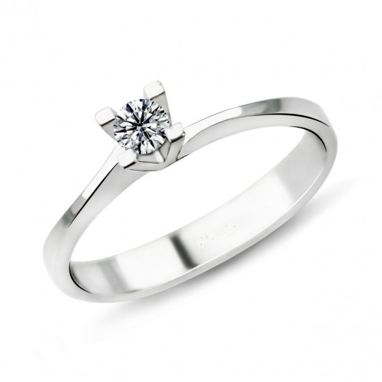 0.27 Karat E Renk Pırlanta Tektaş Yüzük PR310