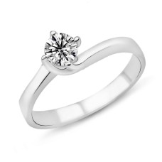 0.46 Karat G Renk HRD Sertifikalı Pırlanta Tektaş Yüzük PR285