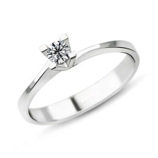 0.21 Karat D Renk Pırlanta Tektaş Yüzük PR289