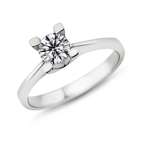 0.60 Karat G Renk HRD Sertifikalı Pırlanta Tektaş Yüzük PR318