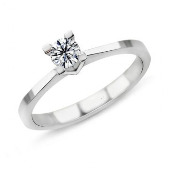 0.32 Karat D Renk HRD Sertifikalı Pırlanta Tektaş Yüzük PR335