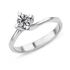 0.47 Karat D Renk HRD Sertifikalı Pırlanta Tektaş Yüzük PR347