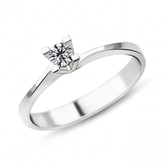 0.29 Karat F Renk Pırlanta Tektaş Yüzük PR383