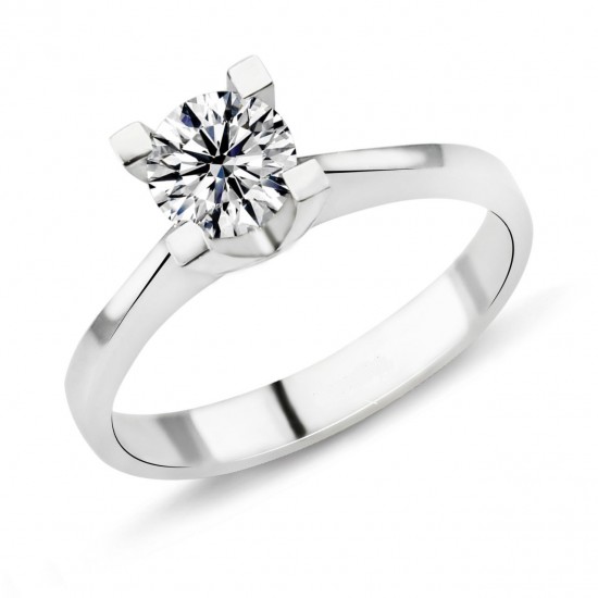 0.71 Karat D Renk HRD Sertifikalı Pırlanta Tektaş Yüzük PR401