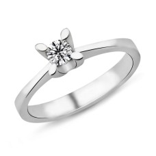 0.42 Karat F Renk HRD Sertifikalı Pırlanta Tektaş Yüzük PR443