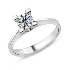 0.72 Karat F Renk HRD Sertifikalı Pırlanta Tektaş Yüzük PR448