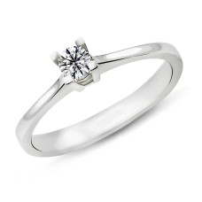 0.13 Karat D Renk Tektaş Pırlanta Yüzük PR502