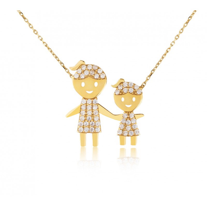 14 Ayar Anne Kız Kolye HSM10026
