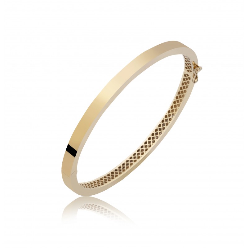 14 Ayar Altın Kelepçe Bileklik HSM10032