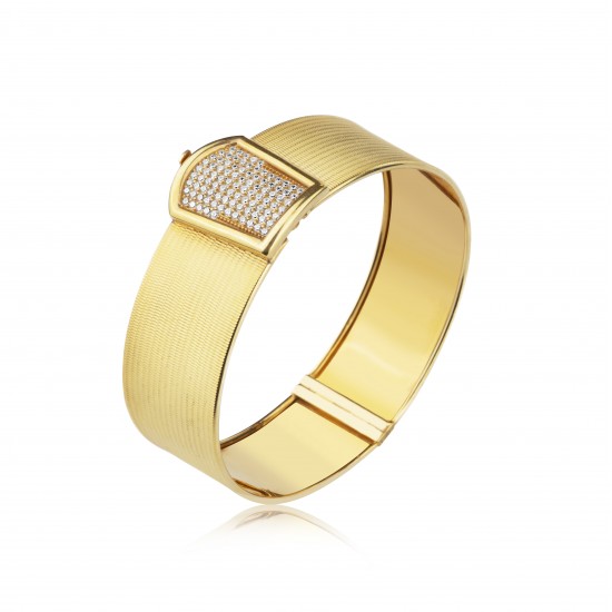 14 Ayar Trabzon Model Kelepçe Bileklik HSM10040