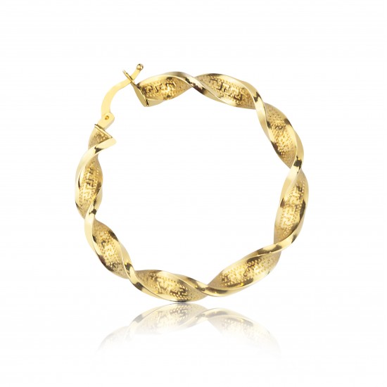 Burgu Halka Altın Küpe HSM10048