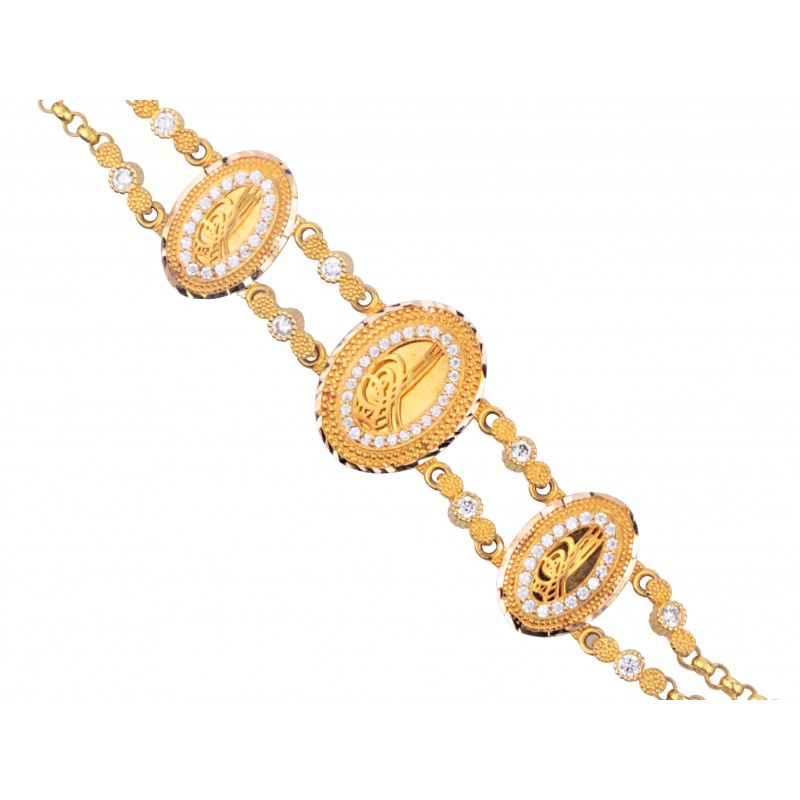 14 Ayar Altın Tuğra Bileklik HSM10057 14 Ayar Altın Tuğra Bileklik HSM10057