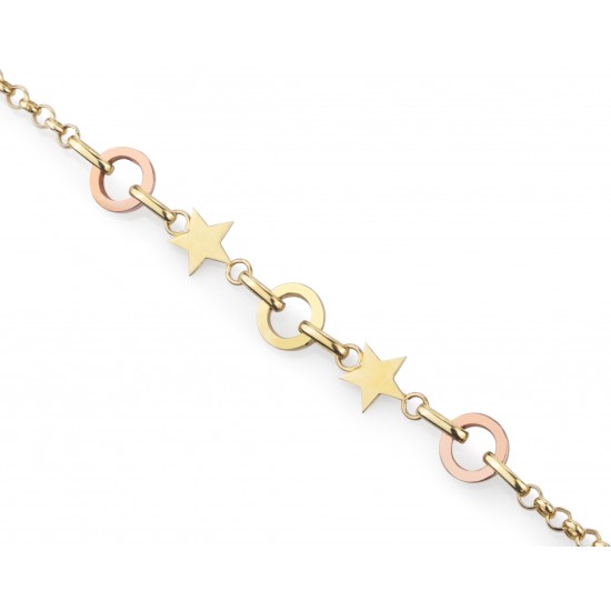 14 Ayar Altın Yıldız Bileklik HSM10059