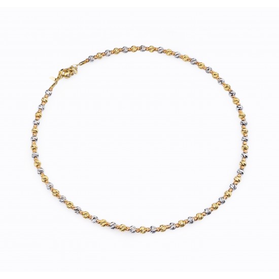 14 Ayar Altın Üç Renk Dorika Kolye HSM10060 14 Ayar Altın Üç Renk Dorika Kolye HSM10060