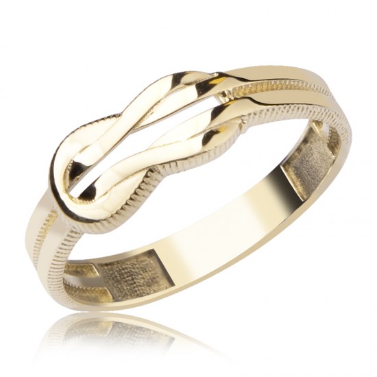 14 Ayar Altın Düğüm Yüzük HSM10070 14 Ayar Altın Düğüm Yüzük HSM10070