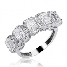 14 Ayar Altın Baget Beştaş Yüzük HSM10073