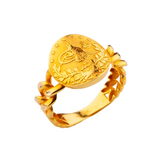 14 Ayar Altın Reşat Yüzük HSM10098