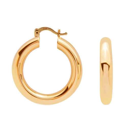 14 Ayar Altın Halka Küpe HSM10102