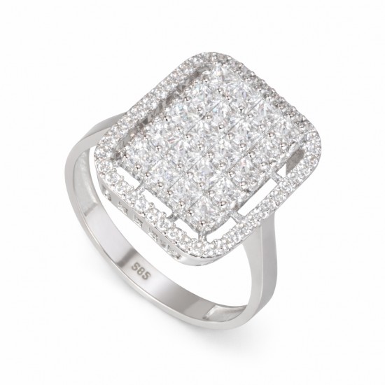 14 Ayar Altın Baget Yüzük HSM10127 14 Ayar Altın Baget Yüzük HSM10127