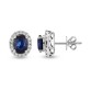 3.18 Ct Pırlantalı Safir Küpe RTK48