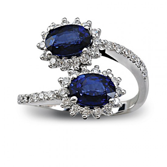 2.74 Ct Pırlanta Safir Yüzük RTY10