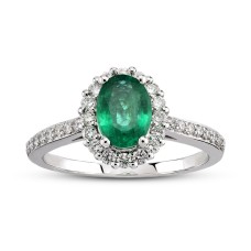 0.93 Ct Pırlanta Zümrüt Yüzük RTY31