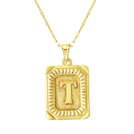 Pullu T Harfi Zincir Kolye KLY2048 Pullu T Harfi Zincir Kolye KLY2048