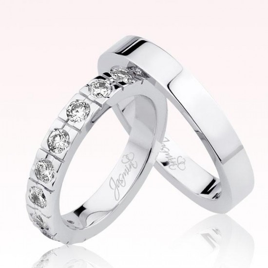 Beyaz Taşlı Tamtur Alyans 0804-1 Beyaz Taşlı Tamtur Alyans 0804-1