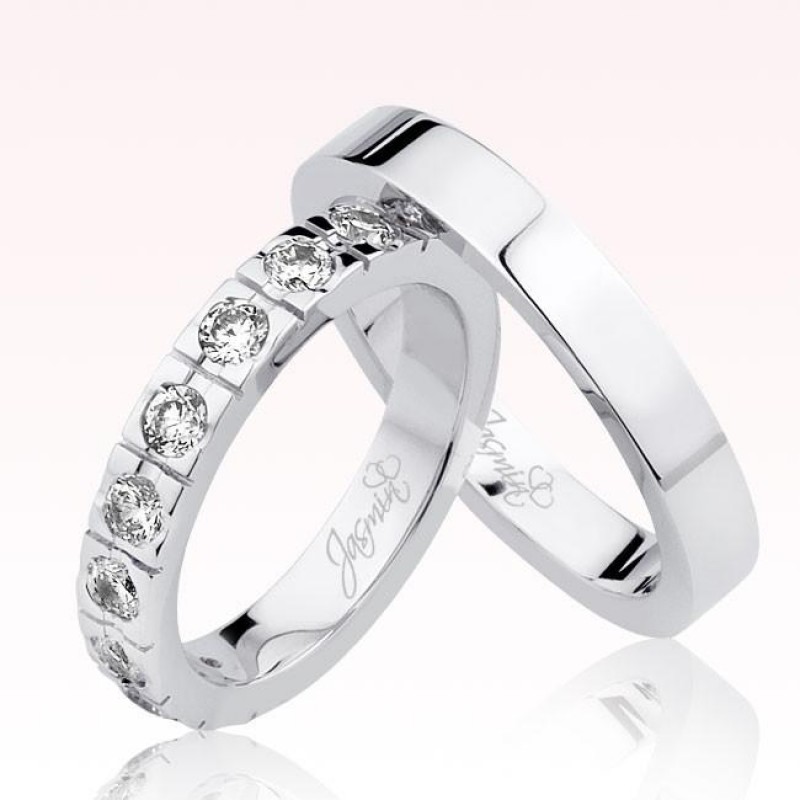 Beyaz Taşlı Tamtur Alyans 0804-1 Beyaz Taşlı Tamtur Alyans 0804-1