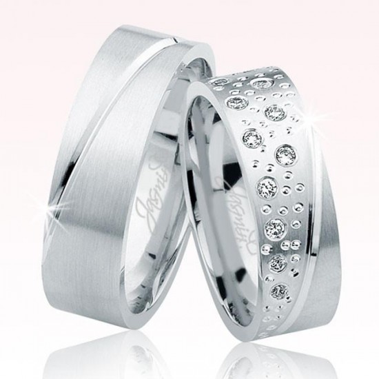 Beyaz Altın Alyans 0905-1 Beyaz Altın Alyans 0905-1