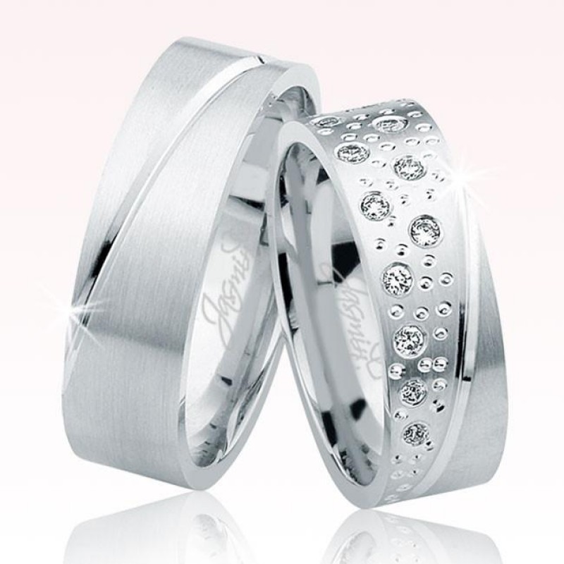 Beyaz Altın Alyans 0905-1 Beyaz Altın Alyans 0905-1