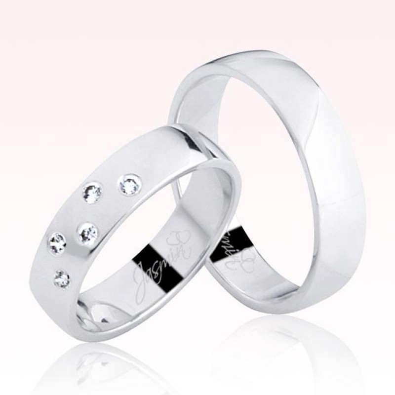 Beyaz Altın Alyans 1303-1 Beyaz Altın Alyans 1303-1