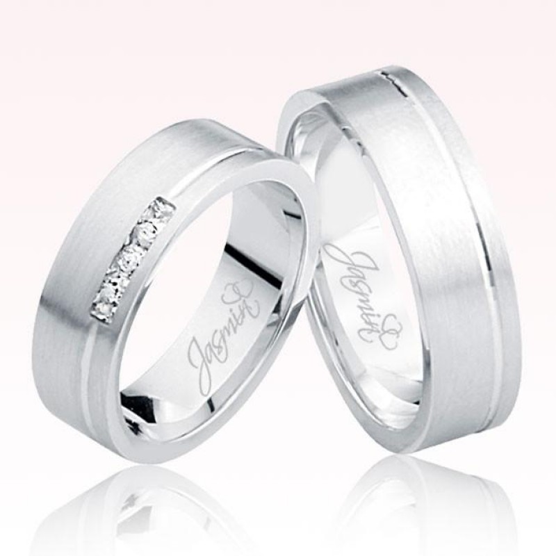 Beyaz Altın Alyans 1503-1 Beyaz Altın Alyans 1503-1