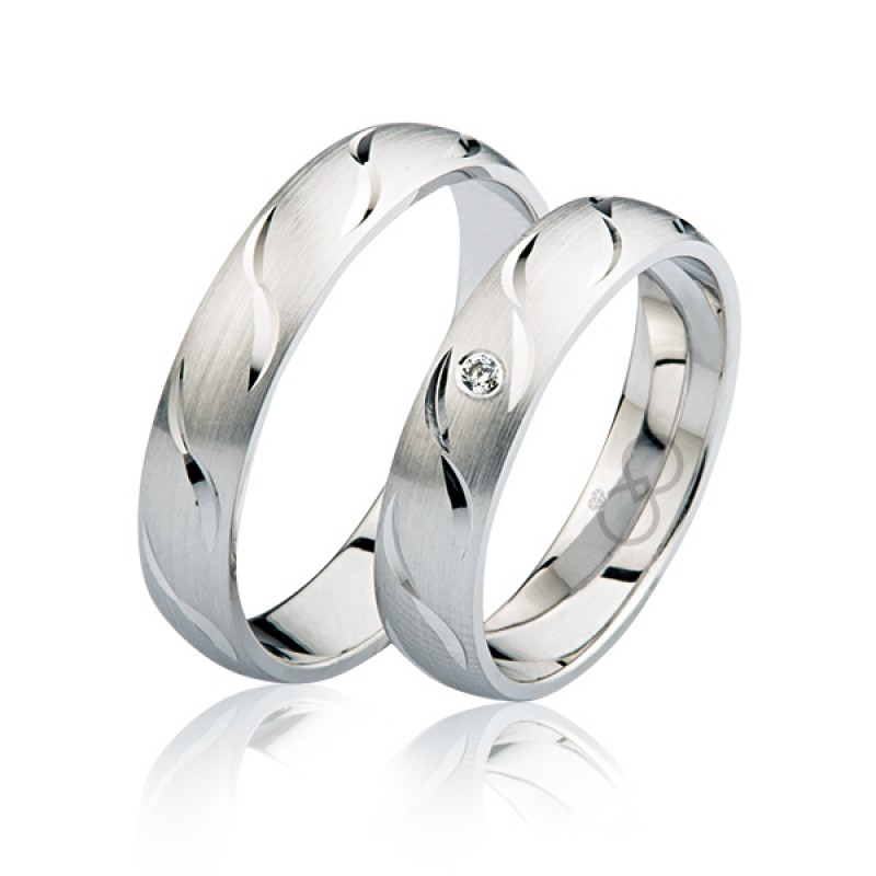 Beyaz Altın Alyans 2001-3 Beyaz Altın Alyans 2001-3