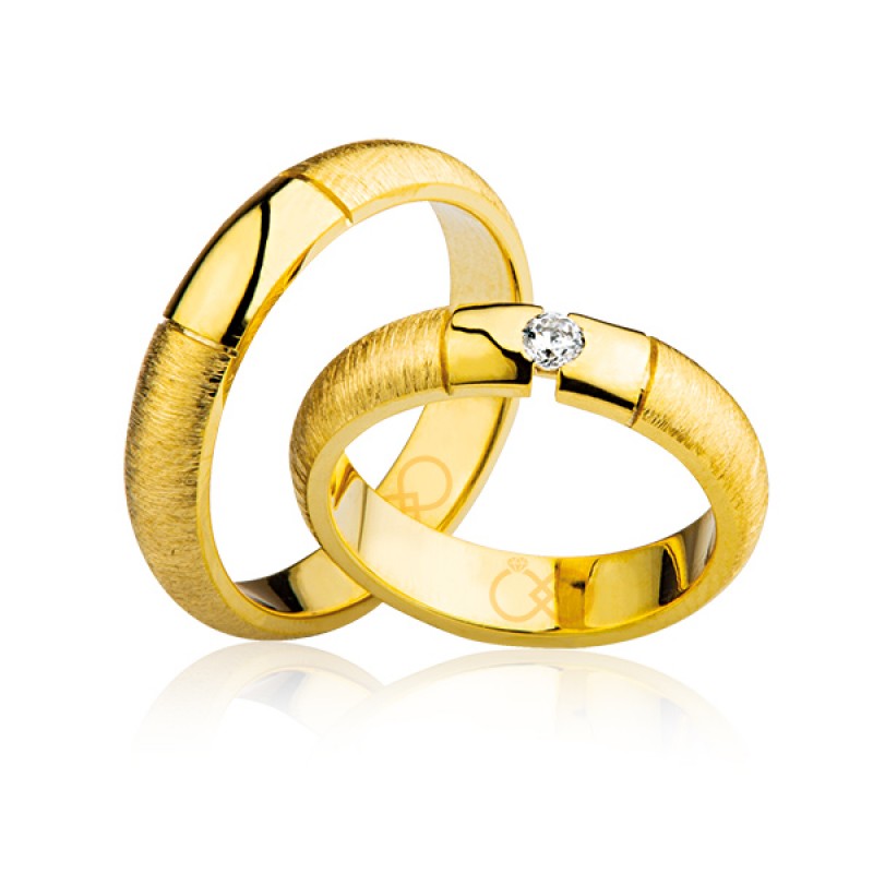 Klasik Sarı Altın Alyans 2101-3