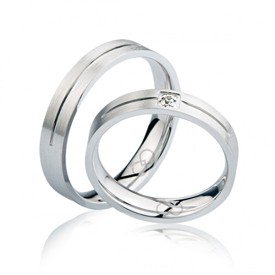 Beyaz Altın Alyans 2402-1 Beyaz Altın Alyans 2402-1