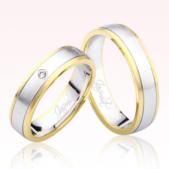 Sarı Beyaz Altın Alyans 2403-2