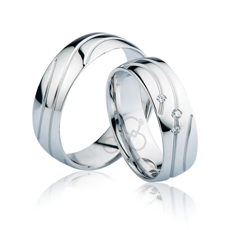 Beyaz Altın Alyans 2503-1 Beyaz Altın Alyans 2503-1