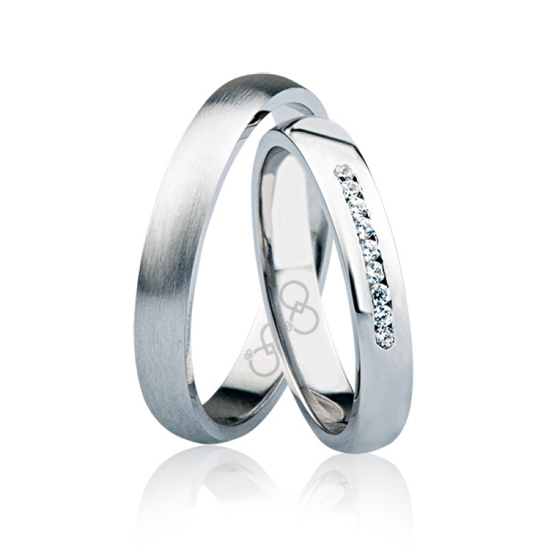 Beyaz Bombeli Taşlı Altın Alyans 2701-1 Beyaz Bombeli Taşlı Altın Alyans 2701-1