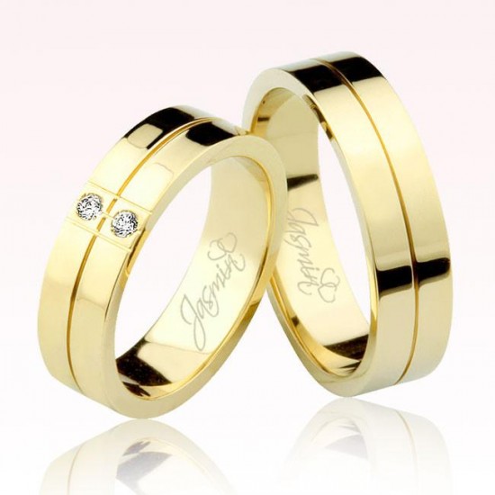 Sarı Altın Alyans 2704-2 Sarı Altın Alyans 2704-2