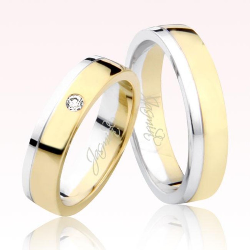 Sarı Beyaz Altın Alyans 2902-2