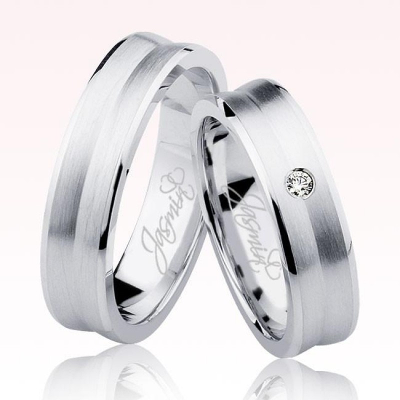 Beyaz Altın Alyans 2905-2 Beyaz Altın Alyans 2905-2