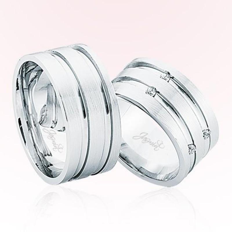 Beyaz Taşlı Altın Alyans 4105 Beyaz Taşlı Altın Alyans 4105